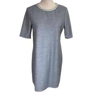 Lila Rose Silver Gray Short Sleeve Dress